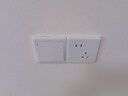 德力西(DELIXI)开关插座面板 CD815系列 双开二开双控开关 QSE862K2 实拍图