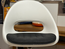 宜家（IKEA）LOBERGET洛贝里特马尔夏转椅家用靠背椅办公椅书桌椅 白色转椅+深灰椅垫 实拍图