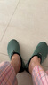 劳拉之星（LARASTAR）0084室内健身鞋运动鞋女瑜伽鞋舞蹈跳绳鞋居家防滑软底静音训练鞋 石青绿【尺码偏小请拍大一码】 36 -37 实拍图