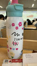 保温杯女2025新款高颜值可爱儿童吸管水杯学生上学专用不锈钢杯子 HappyDay涂鸦 650ml 实拍图