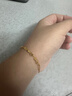 周大福星河手链星星足金黄金手链计价(工费420)15cm 约3.65g EOF1869 实拍图