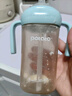 小土豆（potato）儿童水杯PP牛奶杯直饮吸管两用双饮杯2岁以上 300ml林雾绿 实拍图