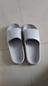 稻草人拖鞋男女居家用洗澡厚底浴室内可外穿情侣静音中国红凉拖 灰42-43 实拍图