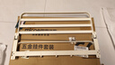 四季沐歌（MICOE）卫生间置物架毛巾架太空铝折叠浴巾架免打孔奶白色浴室挂件 实拍图