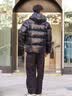 高梵黑金鹅绒服先锋5.0五格男士羽绒服休闲潮流面包服 黑色 XL 实拍图