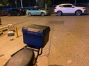 追羚摩托车尾箱大容量小牛电瓶车九号电动车踏板车大号防水后备箱通用 标配款-48S黑色+减震底座 实拍图
