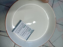 欧式高级陶瓷盘圆形加厚深盘复古简约餐具 纯白福线-8英寸饭盘1个装 实拍图