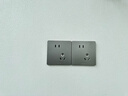 公牛（BULL）开关插座 G12系列 10A斜五孔插座86型插座面板 G12Z223AS 星空灰 实拍图