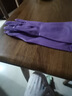 巧姨洗碗手套女厨房专用乳胶橡胶耐用刷碗洗衣服胶皮家务清洁防水家用 紫色 亲肤柔软纯胶 3双 M(中码) 实拍图