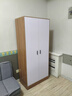 易宝林衣柜家用卧室翻开门简约衣柜出租房现代简约衣橱收纳储物柜大衣柜 原木风80cm二门【包安装】 实拍图