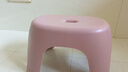 椅子奶油风家用小凳子加厚塑料凳可叠放耐用儿童凳学生寝室矮凳 樱花粉1个 实拍图