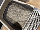 汪野君猫砂盆大号半封闭成幼猫厕带猫砂铲开放式猫屎盆防外溅带猫砂1袋 实拍图
