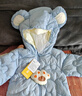 巴拉巴拉童装婴儿连体羽绒服轻薄羽绒服宝宝衣服2025冬装抱衣爬服男童女童 蓝色小熊-白鸭绒 73 cm-充绒量37g 实拍图