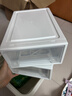 抽屉式收纳箱塑料透明衣柜收纳盒衣物储物柜子衣服收纳神器整理箱 27*18*10cm 【5L】 白色透明/两个装 实拍图