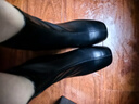 达芙妮【知性优雅】短靴女秋季时尚靴子女法式裸靴时装靴 黑色 38 实拍图