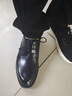 骆驼（CAMEL）皮鞋男2025秋季通勤结婚新郎绅士牛皮正装商务休闲鞋 G15S213081 黑色 39 实拍图