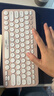 罗技（Logitech）时尚系列K380蓝牙键盘 笔记本电脑手机iPad平板MAC薄膜键盘 超薄便携办公键盘 K380line可妮兔 实拍图