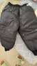 巴拉巴拉童装儿童羽绒裤男女童长裤宝宝裤子舒适保暖时尚洋气潮酷 黑色调00499-灰鸭绒 80 充绒量24g 实拍图
