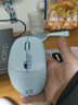前行者Q5无线蓝牙双模鼠标充电静音女生办公专用高颜值小巧便携游戏笔记本电脑平板iPad手机通用人体工学 天青色-无线版【适配笔记本/台式机】 实拍图