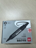 得力（deli）大双头粗头物流快递记号笔1.5mm/5.7mm 办公签字学生文具教学会议笔马克笔 10支/盒 黑色 S555 实拍图