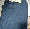 优衣库男装女装柔软圆领T恤/休闲长袖上衣25秋冬新款479783 67 海蓝色 XL /180/108B 实拍图