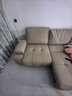 顾家家居（KUKA）【新品】劳伦斯电动沙发床 头层牛皮大坐深饱满拉点沙发客厅6330 【基础版】 2.9M-三电动-卡其色-柔韧肌理皮 实拍图