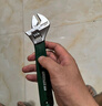 绿林（GREENER）活动扳手12寸套装工具活口扳手多功能大开口沾塑扳手家用活扳子 实拍图