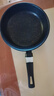【亏本清仓】韩式麦饭石色不粘锅平底锅铁锅电磁炉不带盖 黑色小煎锅 16cm 实拍图