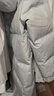 波司登（BOSIDENG）于适同款25新款羽绒服男女同款情侣长款宽松舒适连帽面包服外套 淡灰蓝|5979 2XL 180/100A 体重约155-170斤 实拍图