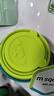 M Square便携式折叠硅胶杯碗野餐露营宝宝食品级旅行户外 荧绿色中杯 实拍图