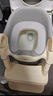 曼龙儿童马桶坐便器男女宝宝阶梯式可折叠踩脚凳洗漱凳坐便圈 云纱灰 实拍图