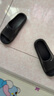 洁丽雅防臭拖鞋男士夏季2025新款居家室内浴室洗澡eva家用防滑凉拖鞋女 黑色 【无甲醛致癌物】 42-43 适合41-42码 实拍图