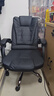 零梦 老板椅办公椅电脑椅座椅大班椅家用可躺升降转椅按摩搁脚午休 黑色乳胶款可躺按摩【推荐】 尼龙脚 实拍图
