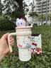 YANIS 3hello kitty保温杯大容量水杯女礼物高颜值咖啡杯316不锈钢吸管杯 hellokitty700ml（316礼盒装） 实拍图