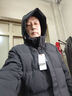 啄木鸟中老年人羽绒服男加厚款连帽老人短款外套爸爸装冬天衣服爷爷袄子 黑色【加厚升级】 4XL (可穿155-170斤) 实拍图