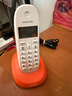 摩托罗拉（Motorola）数字无绳电话机 无线座机 子母机 单机 办公家用 来电显示 三方通话 C1001XC(橙色) 实拍图
