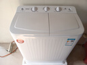 YANGZI扬子集团洗衣机半自动老式家用双桶大容量双缸洗衣机蓝光 洗脱双筒小型波轮 10公斤强劲电机-双人款 实拍图