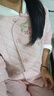 眠岛新中式秋冬季加厚保暖三层夹棉睡衣女长袖纯棉家居服套装 玫瑰粉 S （155-162cm 105斤以内） 实拍图