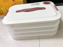 京东京造 饺子冰箱收纳盒 食品接触级包水饺馄饨冷冻收纳盒 （四层四盖） 实拍图