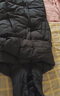 雪中飞连帽长款羽绒服男士冬季纯色加厚极寒高充绒羽绒衣防寒羽绒外套 黑色 2XL (185) 实拍图