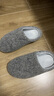 京东京造【羊毛拖】可拆卸双面棉拖鞋秋冬拖鞋女士冬季棉拖大象灰38-39 实拍图