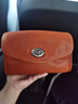 裘真信封包女链条斜挎单肩包休闲复古小包植鞣头层牛皮包包 焦糖色-小号 实拍图