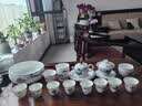 石茗堂景德镇手绘陶瓷功夫茶具套装青花整套家用办公茶杯送节日礼物贺礼 青花山水带茶洗16头 16件 实拍图