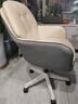 科润沙发电脑椅人体工学椅子办公学习家用舒适久坐卧室化妆宿舍书桌椅 加大双层款-耐磨猫抓皮-卡其色-4级防爆气杆 不可调节 固定扶手 双层加厚软包 实拍图