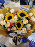 馨仪鲜花速递玫瑰向日葵康乃馨花束生日礼物全国同城配送 向日葵玫瑰混搭花束 实拍图