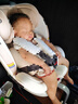 初婴贝儿童安全座椅汽车用0-4-12岁婴儿宝宝车载可坐可躺i-Size通风加热 悦享版金+通风加热+支撑腿+遮阳棚+175°躺 实拍图