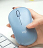 罗技（Logitech）M221 轻音鼠标 无线鼠标 办公鼠标 对称鼠标 带无线微型接收器 雾霭蓝 实拍图