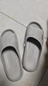 踩屎感凉拖鞋女轻便简约浴室洗澡防滑情侣居家用室内男士拖鞋外穿 灰色 40/41 实拍图