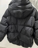 坦博尔羽绒服女短款可拆卸帽时尚大廓形秋冬外套厚530368D 黑色 165  实拍图