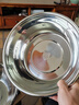 不锈钢洗菜盆沥水篮淘米筛 32cm实盆+漏盆 实拍图